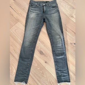 AG Jeans - High-Rise Skinny Ankle - Size 25R - Medium Gray Wash